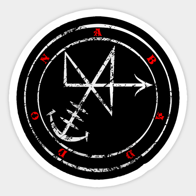 Abaddon Sigil Sticker by ArcaNexus